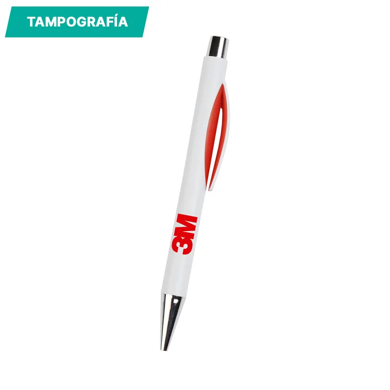 Bolígrafo de plástico Ginebra. 4