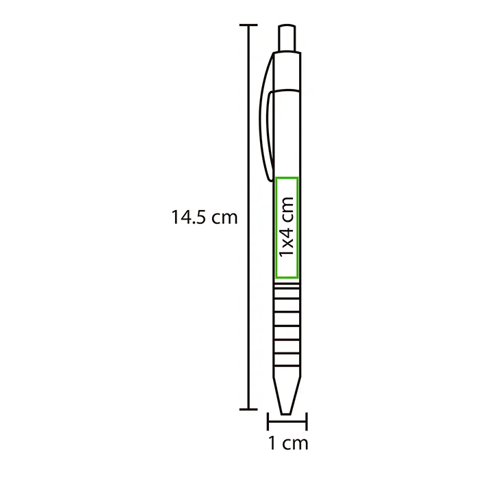 Bolígrafo metálico de aluminio Zubay. 5