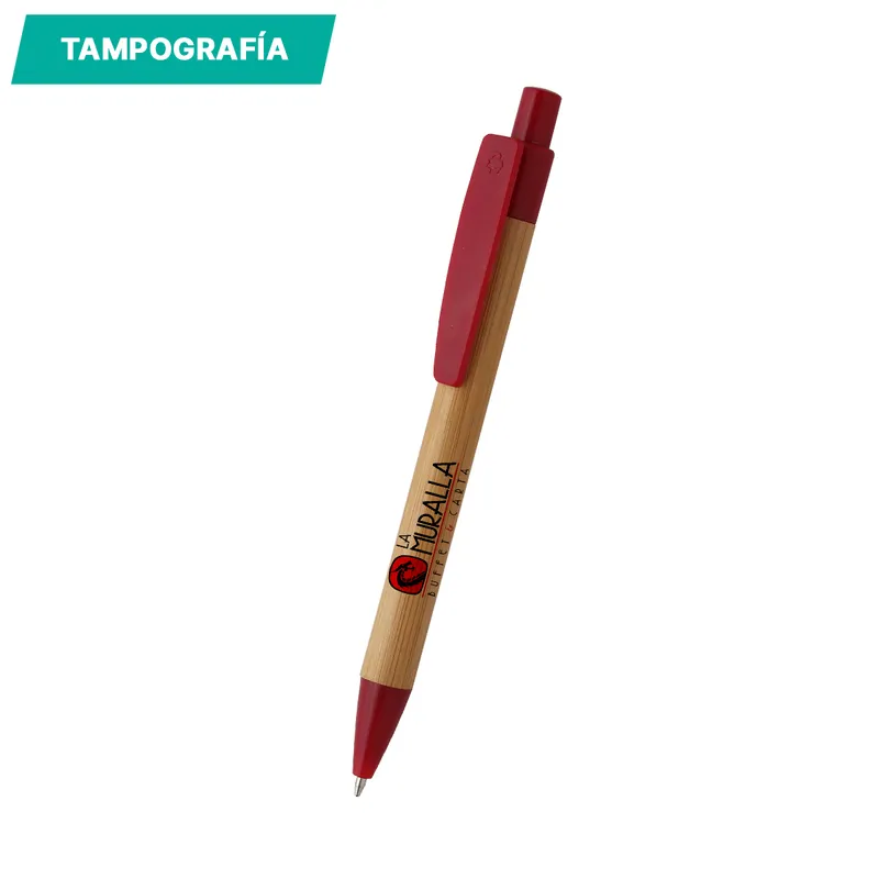 Bolígrafo de bambú Malaga. 3