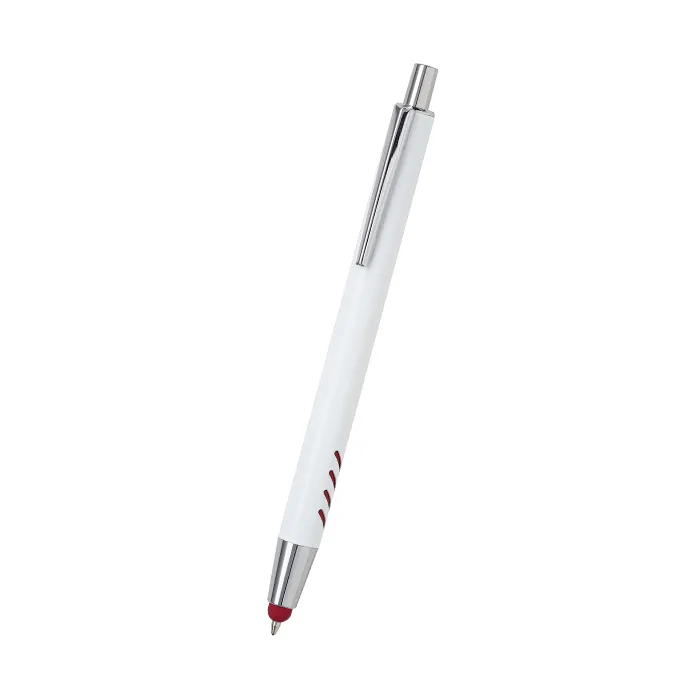 Bolígrafo de aluminio blanco Forli.