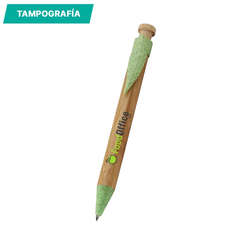 Bolígrafo de bambú Tudela. 3