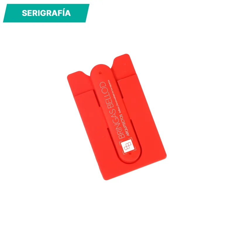 Porta tarjetas y soporte para celular. 4