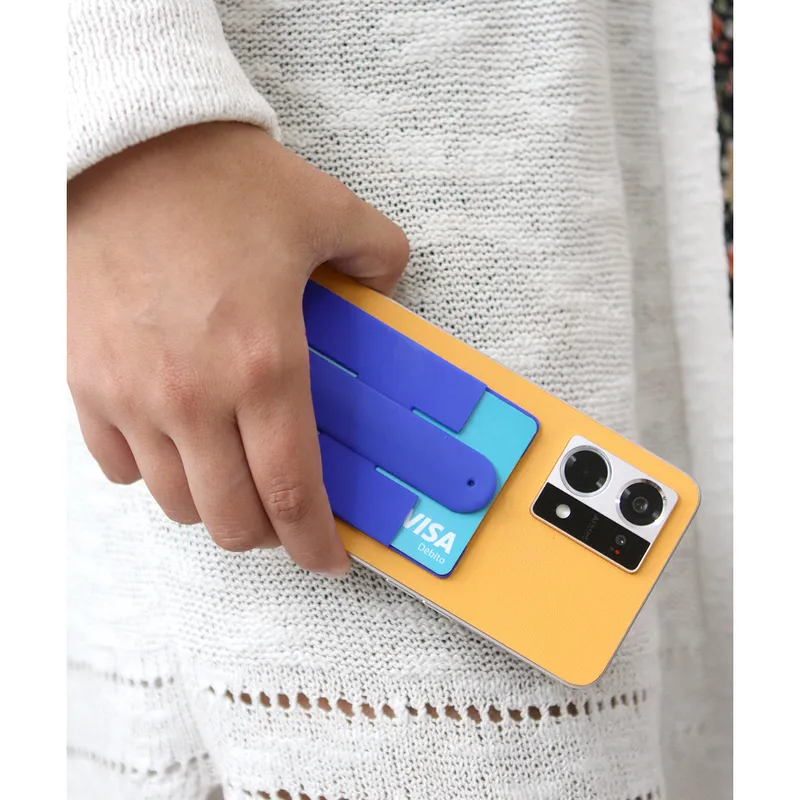 Porta tarjetas y soporte para celular. 6