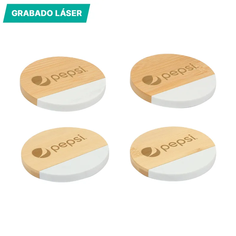 Juego porta vasos Frazé. 4